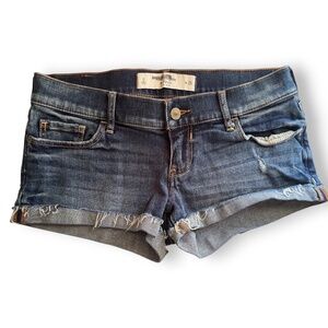 ABERCROMBIE & FITCH Distressed Denim Shorts Size 0